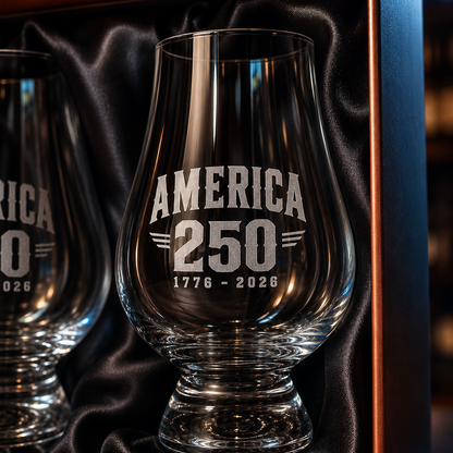 America 250 Commemorative Glencairn Whisky Glass Set