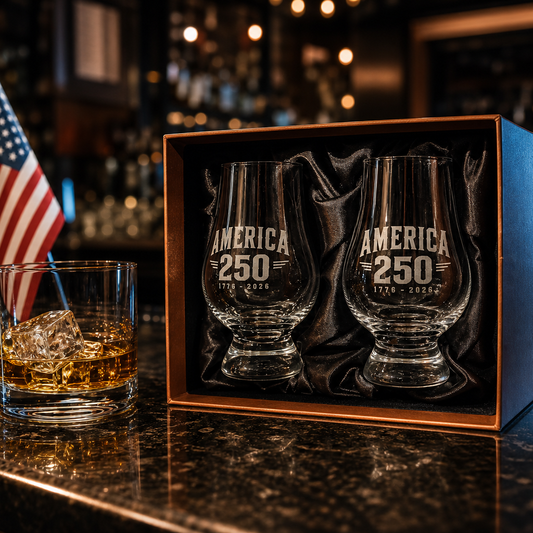 America 250 Commemorative Glencairn Whisky Glass Set
